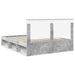 Cadru de pat cu headboard Beton 160 x 200 cm Lemn de pin masiv - WALTI WALTI