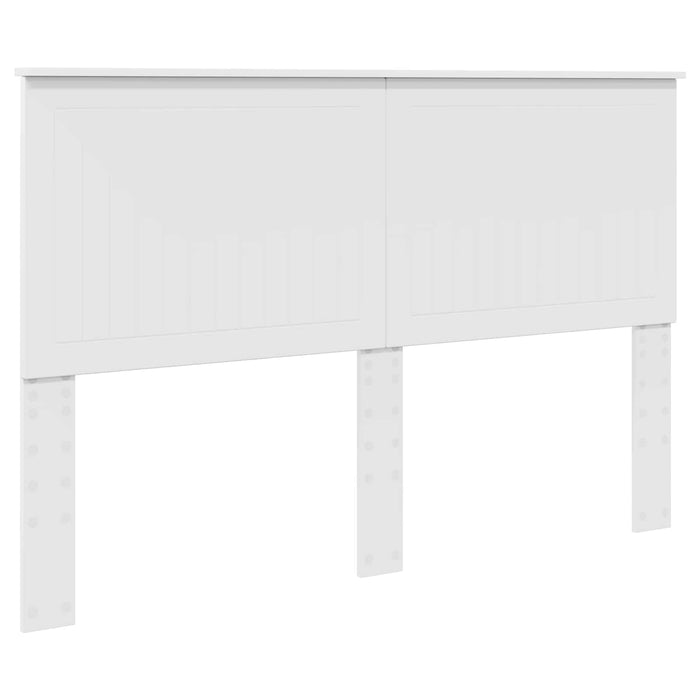 Cadru de pat cu headboard Alb 150 x 200 cm Lemn de pin masiv - WALTI WALTI