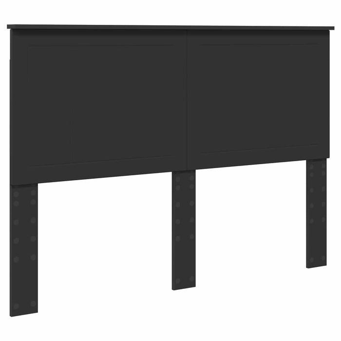 Cadru de pat cu headboard Negru 140 x 200 cm Lemn de pin masiv - WALTI WALTI