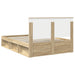Cadru de pat cu headboard Sonoma 140 x 200 cm Lemn de pin masiv - WALTI WALTI