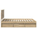 Cadru de pat cu headboard Sonoma 140 x 190 cm Lemn de pin masiv - WALTI WALTI