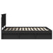 Cadru de pat cu headboard Negru 135 x 190 cm Lemn de pin masiv - WALTI WALTI