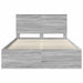 Cadru de pat Gri Sonoma 135 x 190 cm Lemn de pin masiv - WALTI WALTI