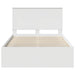Cadru de pat cu headboard Alb 120 x 200 cm Lemn de pin masiv - WALTI WALTI