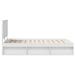 Cadru de pat cu headboard Alb 120 x 200 cm Lemn de pin masiv - WALTI WALTI