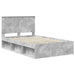 Cadru de pat cu headboard Beton 120 x 200 cm Lemn de pin masiv - WALTI WALTI