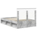 Cadru de pat cu headboard Beton 120 x 200 cm Lemn de pin masiv - WALTI WALTI