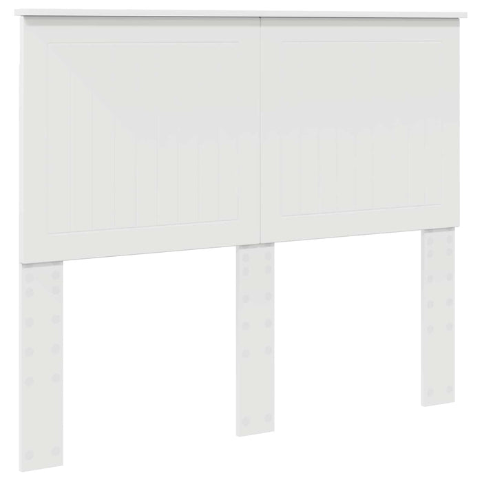 Cadru de pat cu headboard Alb 120 x 190 cm Lemn de pin masiv - WALTI WALTI