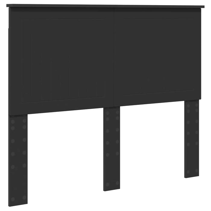 Cadru de pat cu headboard Negru 120 x 190 cm Lemn de pin masiv - WALTI WALTI
