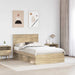 Cadru de pat cu headboard Sonoma 120 x 190 cm Lemn de pin masiv - WALTI WALTI