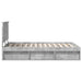 Cadru de pat cu headboard Beton 120 x 190 cm Lemn de pin masiv - WALTI WALTI
