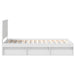 Cadru de pat cu headboard Alb 100 x 200 cm Lemn de pin masiv - WALTI WALTI