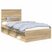 Cadru de pat cu headboard Sonoma 100 x 200 cm Lemn de pin masiv - WALTI WALTI