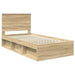 Cadru de pat cu headboard Sonoma 100 x 200 cm Lemn de pin masiv - WALTI WALTI