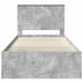 Cadru de pat Gri Concret 100 x 200 cm Lemn de pin masiv - WALTI WALTI