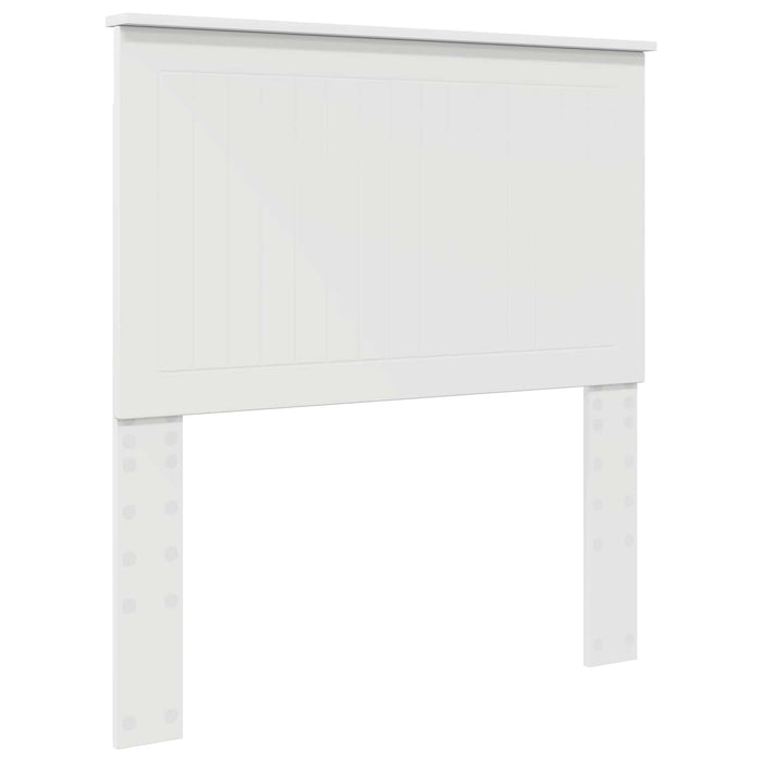 Cadru de pat cu headboard Alb 90 x 200 cm Lemn de pin masiv - WALTI WALTI