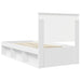 Cadru de pat cu headboard Alb 90 x 200 cm Lemn de pin masiv - WALTI WALTI