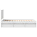 Cadru de pat cu headboard Alb 90 x 200 cm Lemn de pin masiv - WALTI WALTI