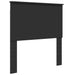 Cadru de pat cu headboard Negru 90 x 200 cm Lemn de pin masiv - WALTI WALTI