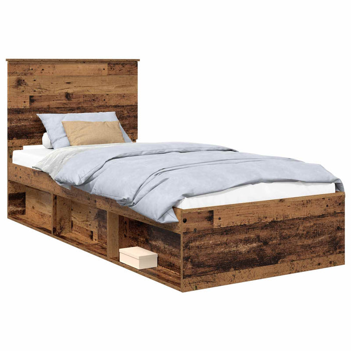 Cadru de pat Lemn vechi 90 x 200 cm Lemn de pin masiv - WALTI WALTI