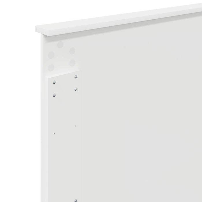 Cadru de pat cu headboard Alb 90 x 190 cm Lemn de pin masiv - WALTI WALTI
