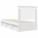 Cadru de pat cu headboard Alb 90 x 190 cm Lemn de pin masiv - WALTI WALTI