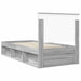 Cadru de pat Gri Sonoma 90 x 190 cm Lemn de pin masiv - WALTI WALTI