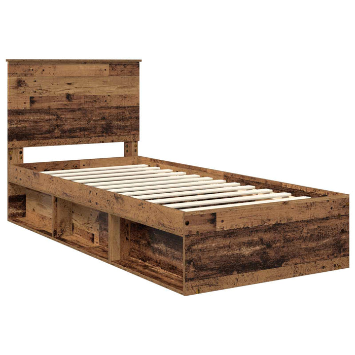 Cadru de pat Lemn vechi 90 x 190 cm Lemn de pin masiv - WALTI WALTI