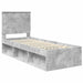 Cadru de pat Gri Concret 75 x 190 cm Lemn de pin masiv - WALTI WALTI