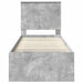Cadru de pat Gri Concret 75 x 190 cm Lemn de pin masiv - WALTI WALTI
