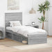 Cadru de pat Gri Sonoma 75 x 190 cm Lemn de pin masiv - WALTI WALTI