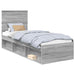 Cadru de pat Gri Sonoma 75 x 190 cm Lemn de pin masiv - WALTI WALTI