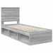 Cadru de pat Gri Sonoma 75 x 190 cm Lemn de pin masiv - WALTI WALTI