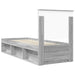 Cadru de pat Gri Sonoma 75 x 190 cm Lemn de pin masiv - WALTI WALTI