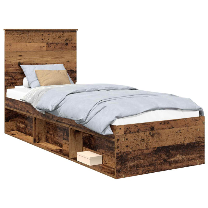 Cadru de pat Lemn vechi 75 x 190 cm Lemn de pin masiv - WALTI WALTI