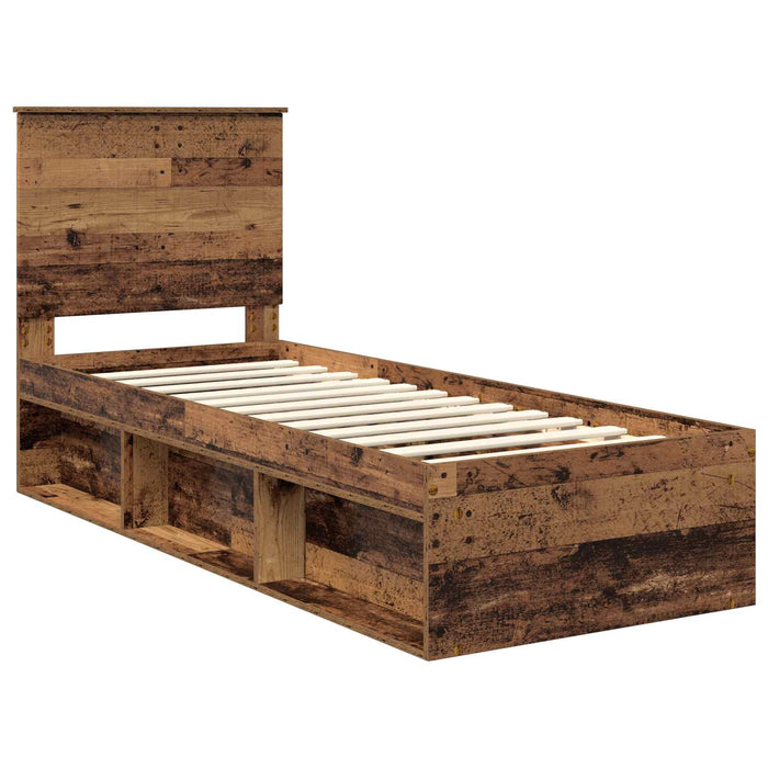 Cadru de pat Lemn vechi 75 x 190 cm Lemn de pin masiv - WALTI WALTI