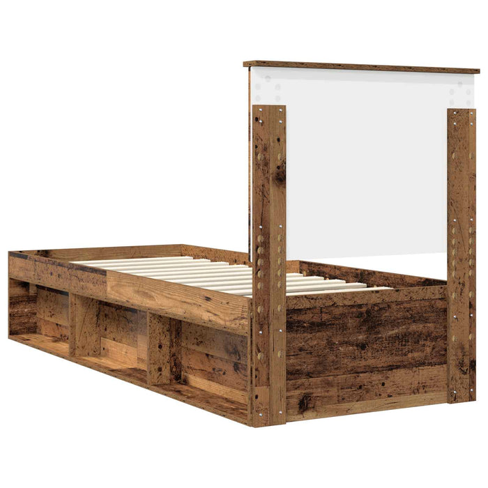 Cadru de pat Lemn vechi 75 x 190 cm Lemn de pin masiv - WALTI WALTI