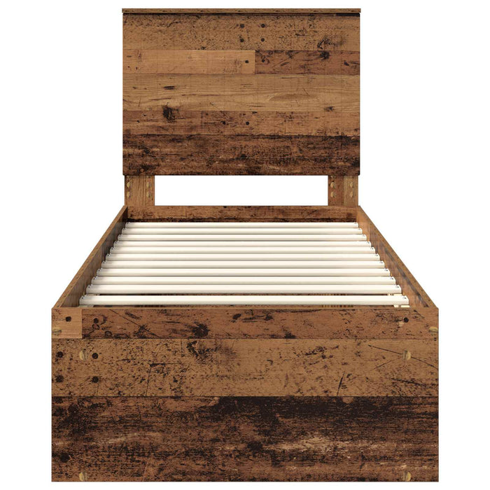 Cadru de pat Lemn vechi 75 x 190 cm Lemn de pin masiv - WALTI WALTI