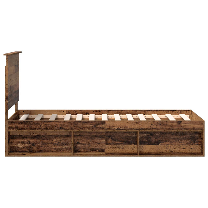 Cadru de pat Lemn vechi 75 x 190 cm Lemn de pin masiv - WALTI WALTI