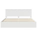 Cadru de pat cu sertar Alb 200 x 200 cm Lemn Ingineresc - WALTI WALTI