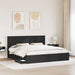 Cadru de pat cu sertar Negru 200 x 200 cm Lemn Ingineresc - WALTI WALTI
