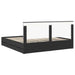 Cadru de pat cu sertar Negru 200 x 200 cm Lemn Ingineresc - WALTI WALTI