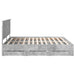 Cadru de pat Gri din beton 200 x 200 cm Lemn Ingineresc - WALTI WALTI