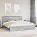 Cadru de pat cu sertar Gri Sonoma 200 x 200 cm Lemn Ingineresc - WALTI WALTI