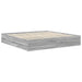 Cadru de pat cu sertar Gri Sonoma 200 x 200 cm Lemn Ingineresc - WALTI WALTI