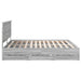 Cadru de pat cu sertar Gri Sonoma 200 x 200 cm Lemn Ingineresc - WALTI WALTI