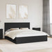 Cadru de pat cu sertar Negru 180 x 200 cm Lemn Ingineresc - WALTI WALTI