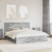 Cadru de pat Gri din beton 180 x 200 cm Lemn Ingineresc - WALTI WALTI