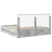 Cadru de pat Gri din beton 180 x 200 cm Lemn Ingineresc - WALTI WALTI