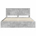 Cadru de pat Gri din beton 180 x 200 cm Lemn Ingineresc - WALTI WALTI